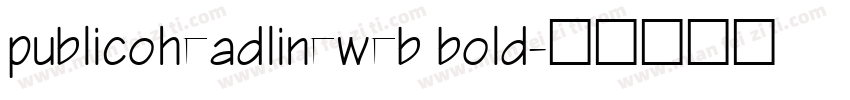 publicoheadlineweb bold字体转换